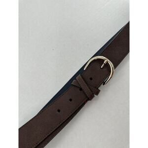 Tommy Hilfiger Mens Belt Size XL 44 Brown Leather Preppy Casual Nautical​​
